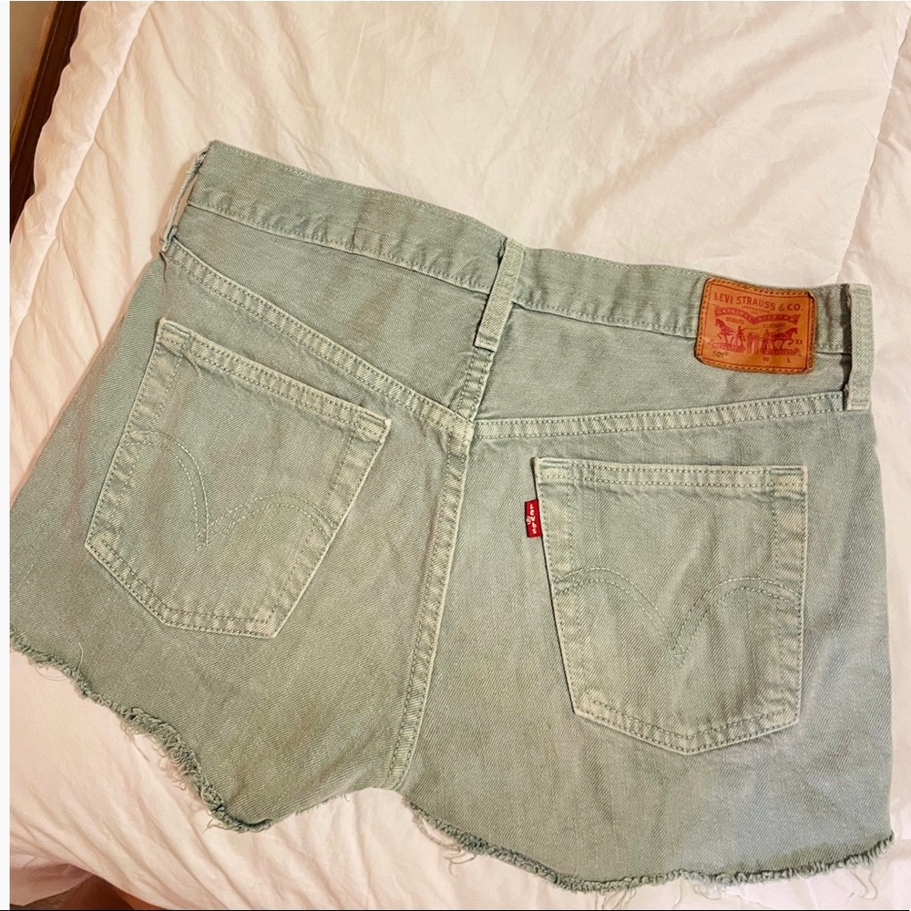 Levi’s green cut offs